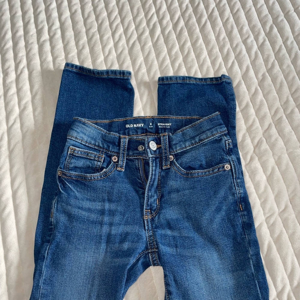 Old Navy Straight Leg Blue Jeans